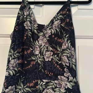 Loft floral jumpsuit size 0 28”